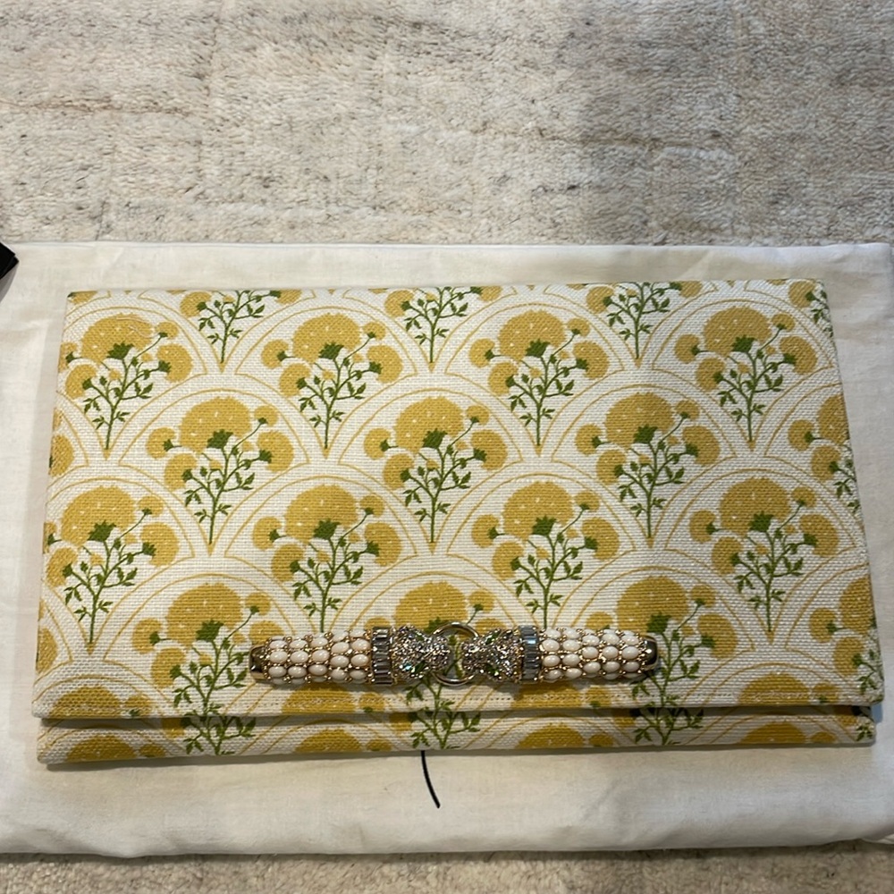 Garland Bags yellow clutch